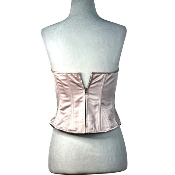LoveShackFancy Lucarelli Top in Pink Pearl 2 New Womens Corset Strapless - Picture 7 of 14